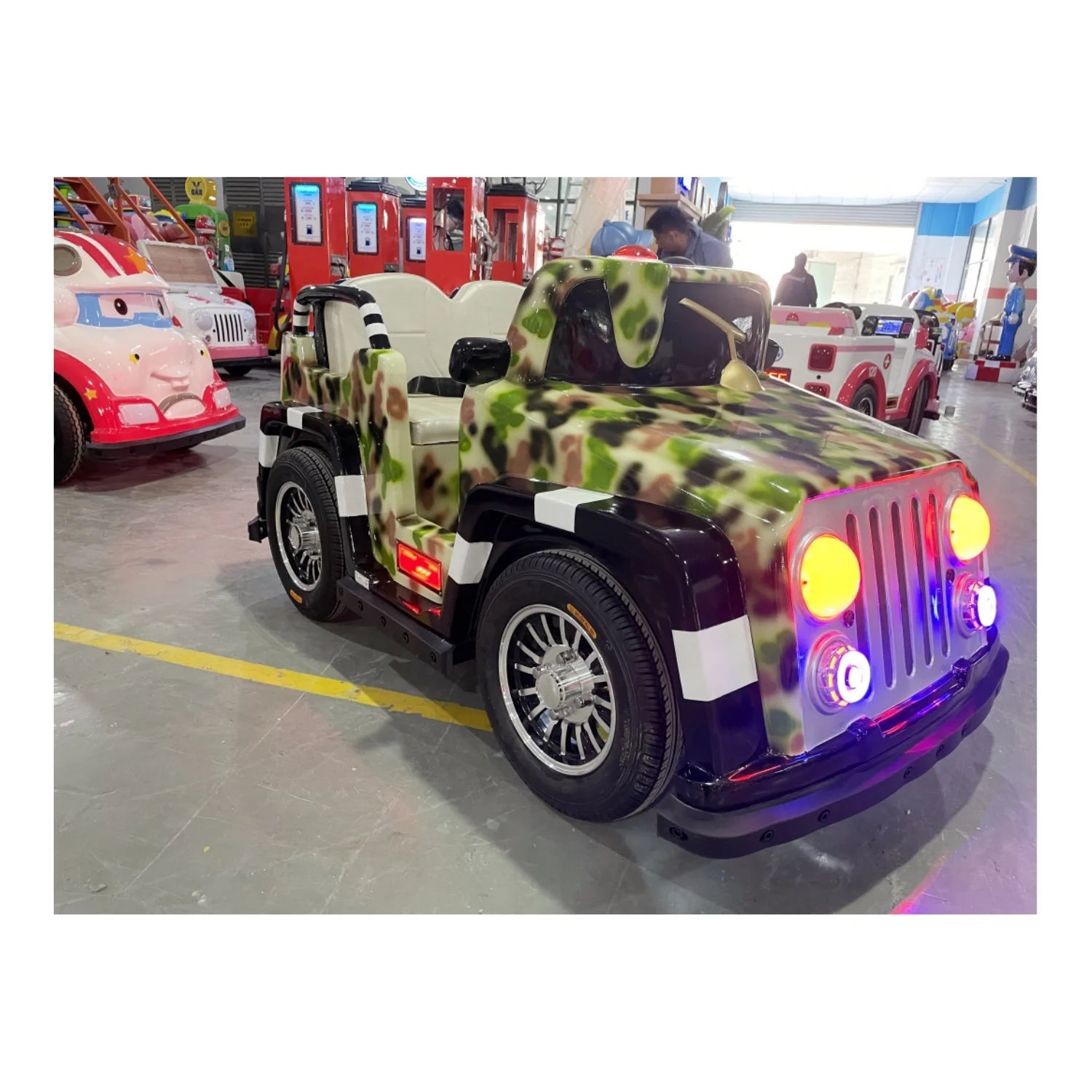 High Quality Fiberglass Electric Cars Amusement Bumper Car Parts 24V Ride-on Cars. For Kids