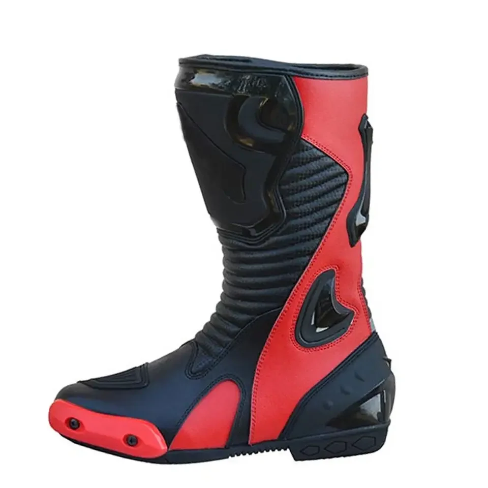 Motorcycle Leather Boots Sports Safety Ride Motorbike Boots High quality Motorbike Riding Motocross Shoes