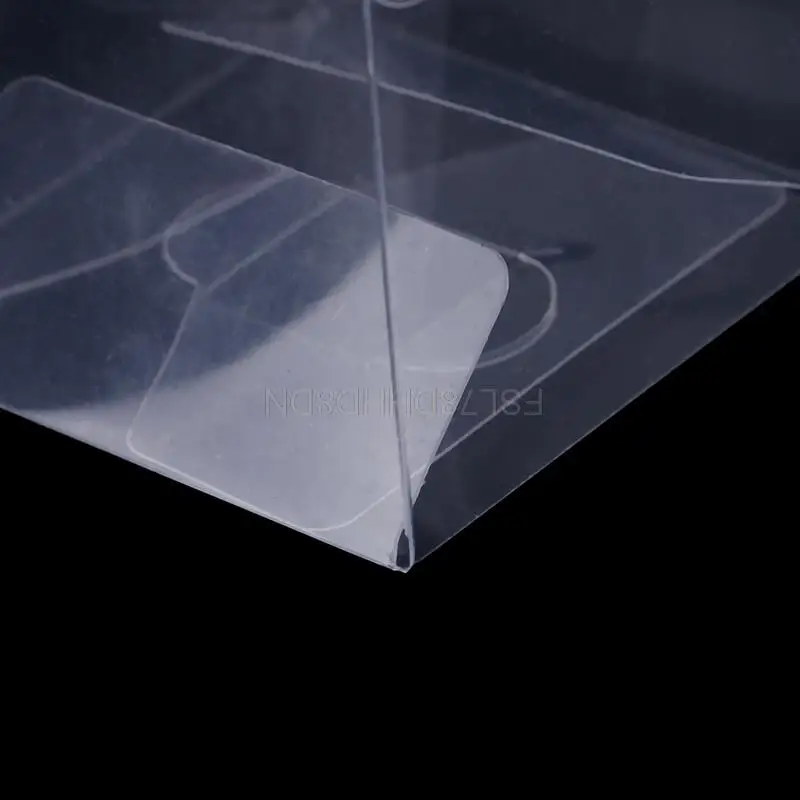 Pvc Transparent Gift Packaging Box Frosted Matte Box With Hand Made Candy Tea Toys Model Case PP Plastic Folding Cake Box