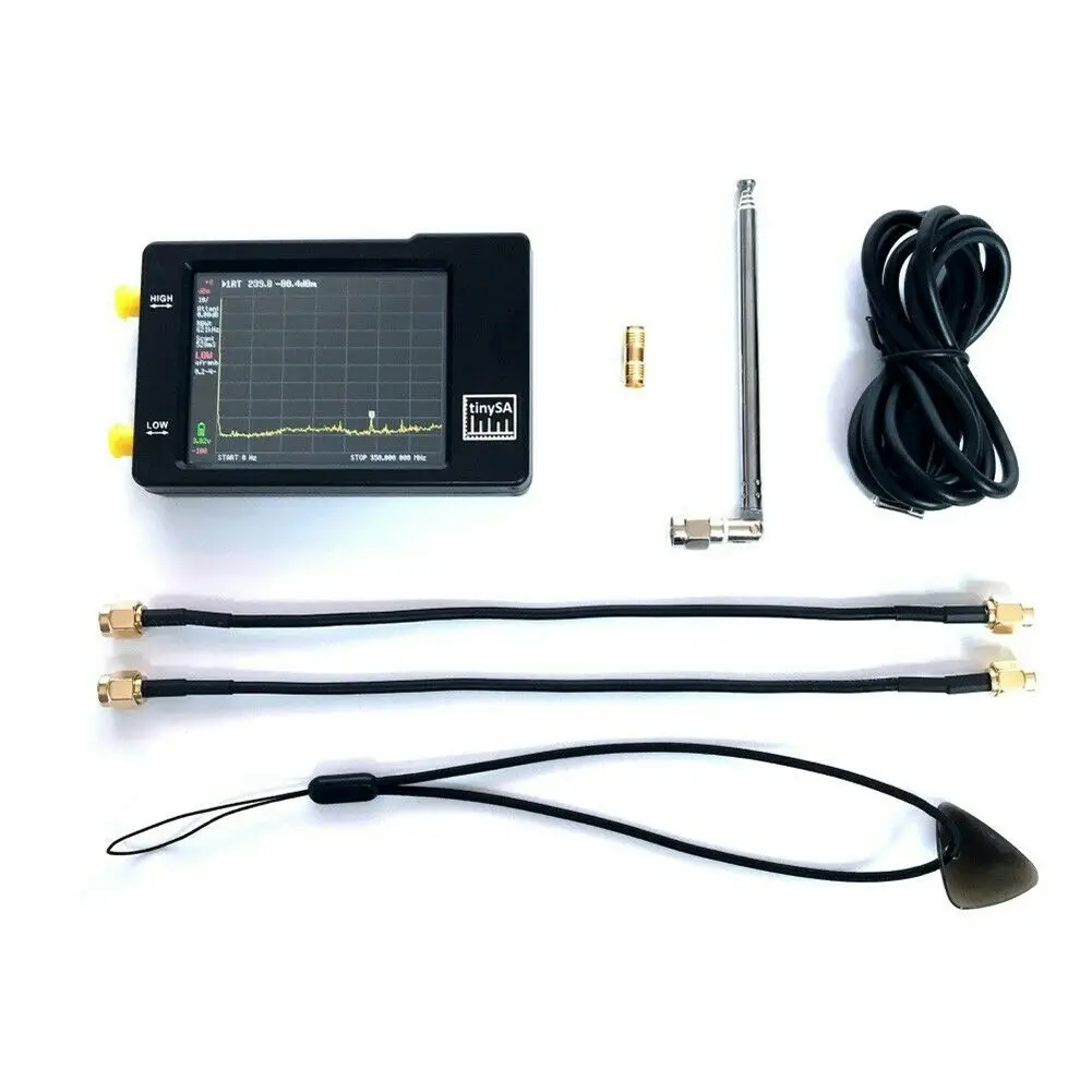NEW SEALED PORTABLE TINYSA SPECTRUM ANALYZER,SEESII HANDHELD TINY FREQUENCY ANALYZER 100KHZ TO 960MHZ MF/HF/VHF UHF INPUT,SIGNAL