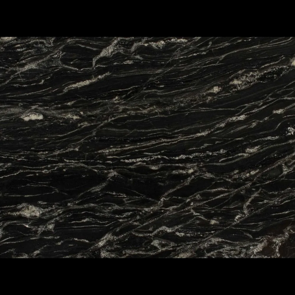 High Quality granite 60ups x 120ups Absolute black Granite slabs Flammed & Brushed finish used for flooring export from india