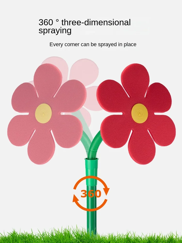 360 Degree Funny Dnace Flower Plant Water Irrigation Sun Flower Garden Sprinkler