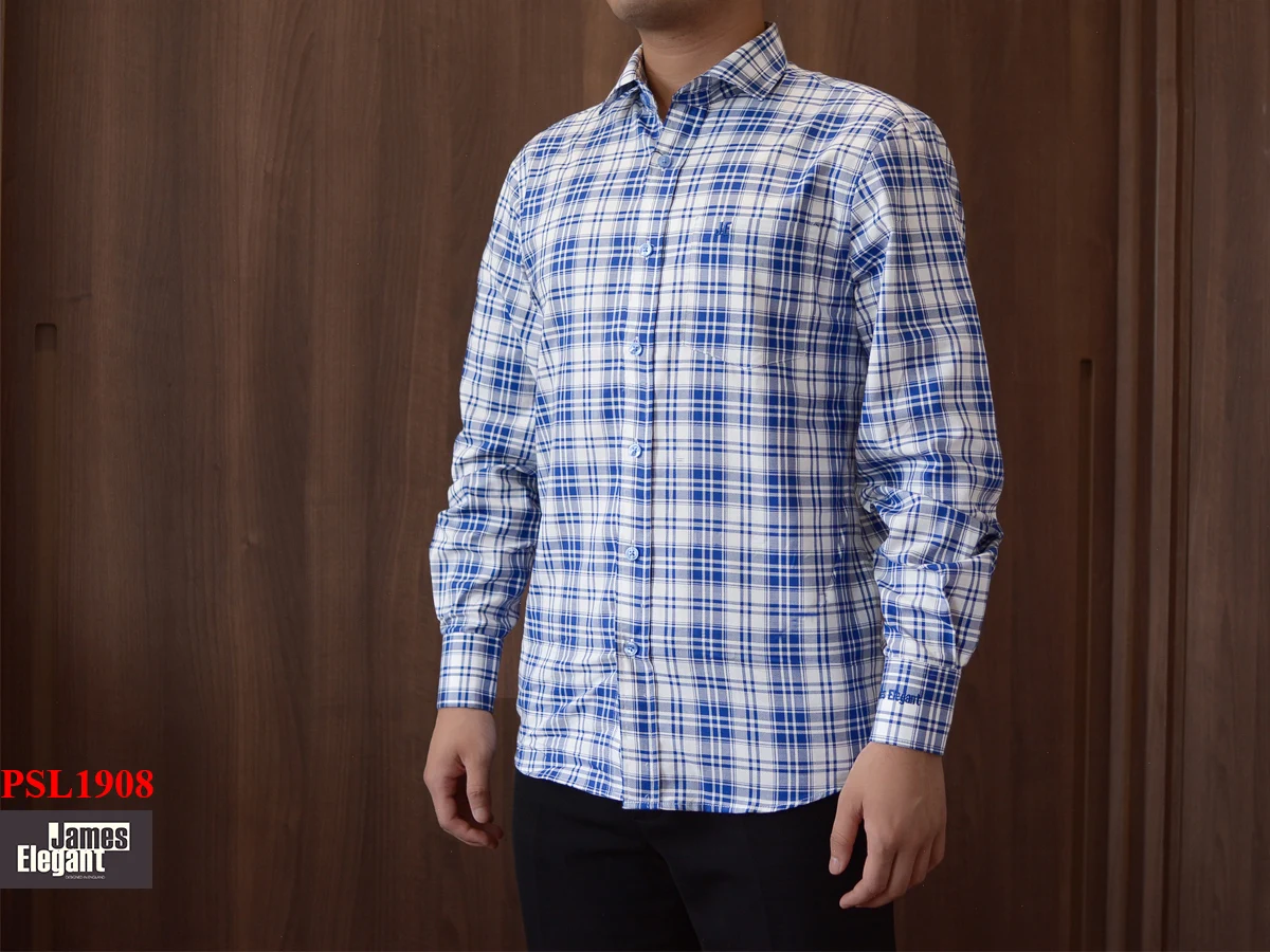 Full Sleeve Length Men Fashion Premium Regular Fit Men Clothing IAT Dai Cat Tuong Mens Shirts Made in Vietnam