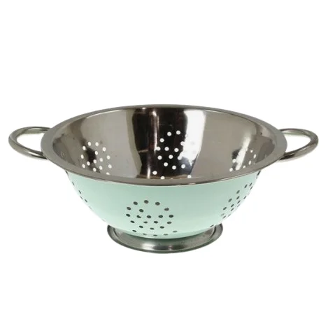 Stainless Steel Kitchen Tools & Gadgets Vegetable Washing Set Mixing Bowl Metal 3pcs Basin Grater Colander Set