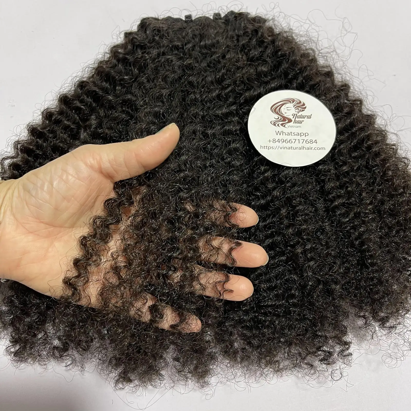 Необработанные вьетнамские пучки волос, натуральный черный кудрявый пучок волос, 100% вьетнамские необработанные волосы
