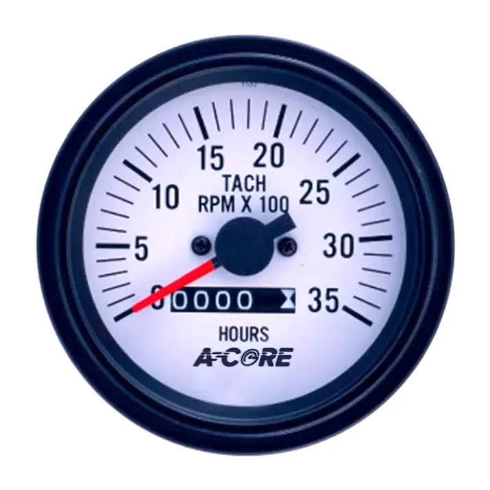 Mechanical Tachometer Traditional Car White Face Mechanical Auto Tachometer