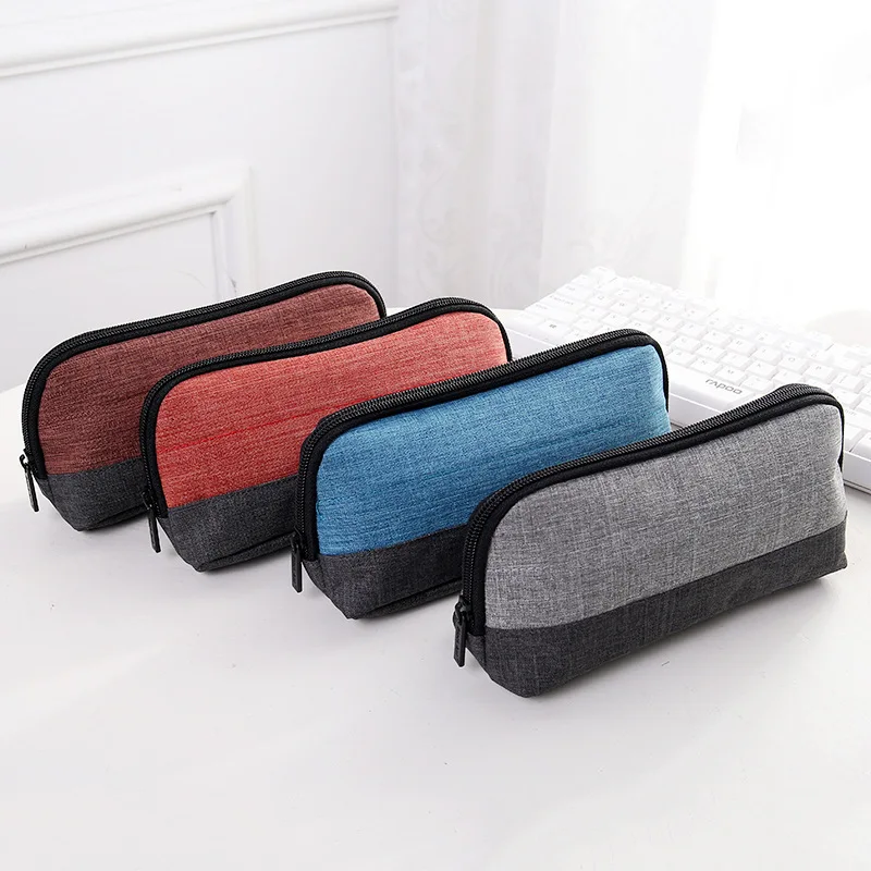 Wholesale Simple Large-capacity Pencil Bag Box Light Stationery Pencil Case