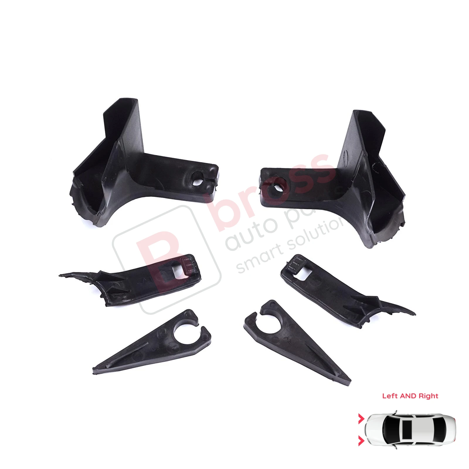 BHL571  Headlight Holder Mount Repair Bracket Tab Set Right Left Side for Ford Transit Tourneo Custom MK1 V362 2012-2018