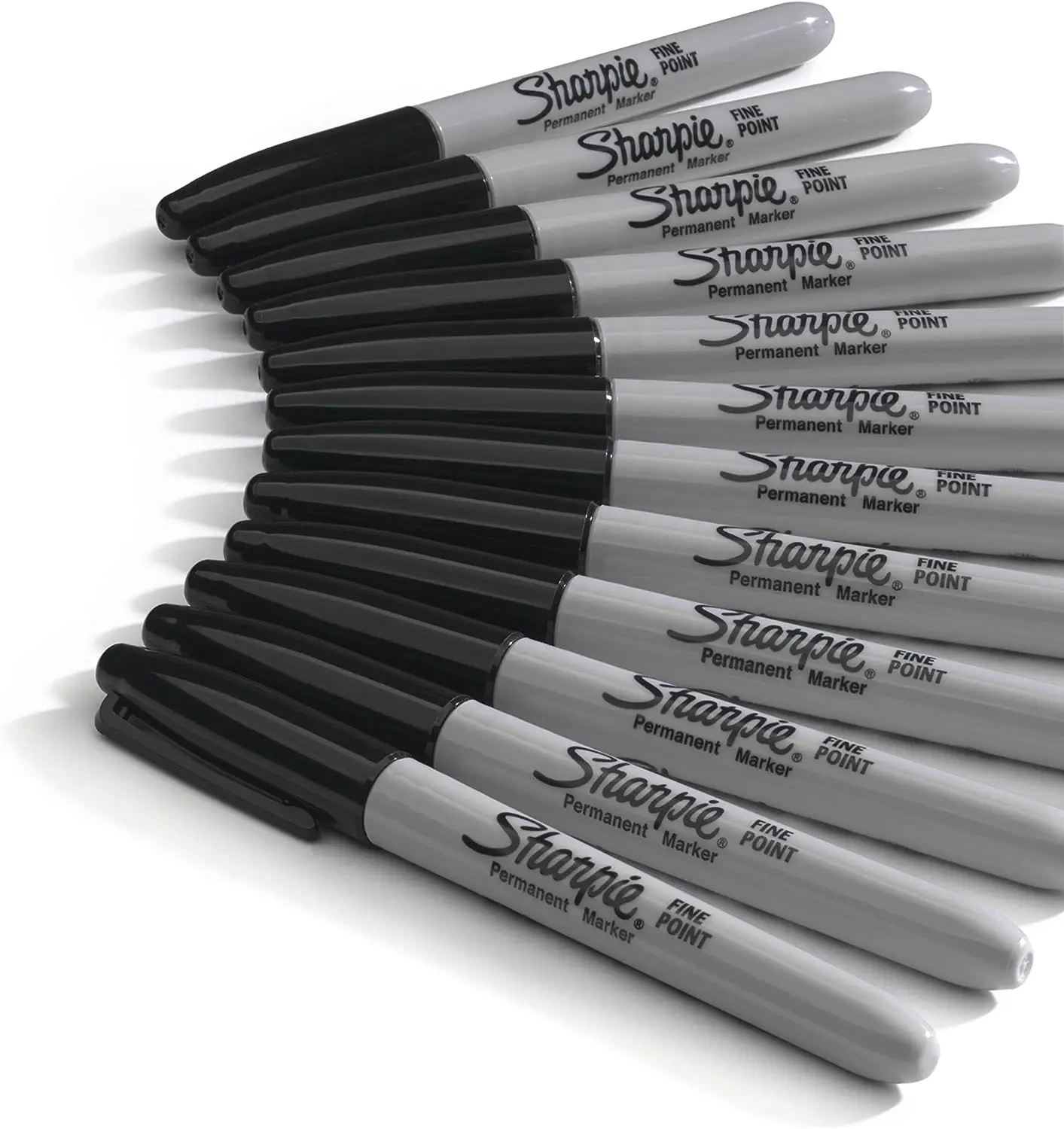 Permanent Markers, Fine Point, Black, 36 Count