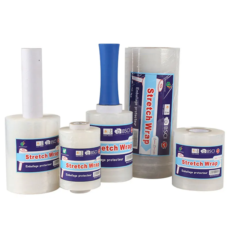 Пользовательский Lldpe стрейч-пленка ручной работы с ручкой