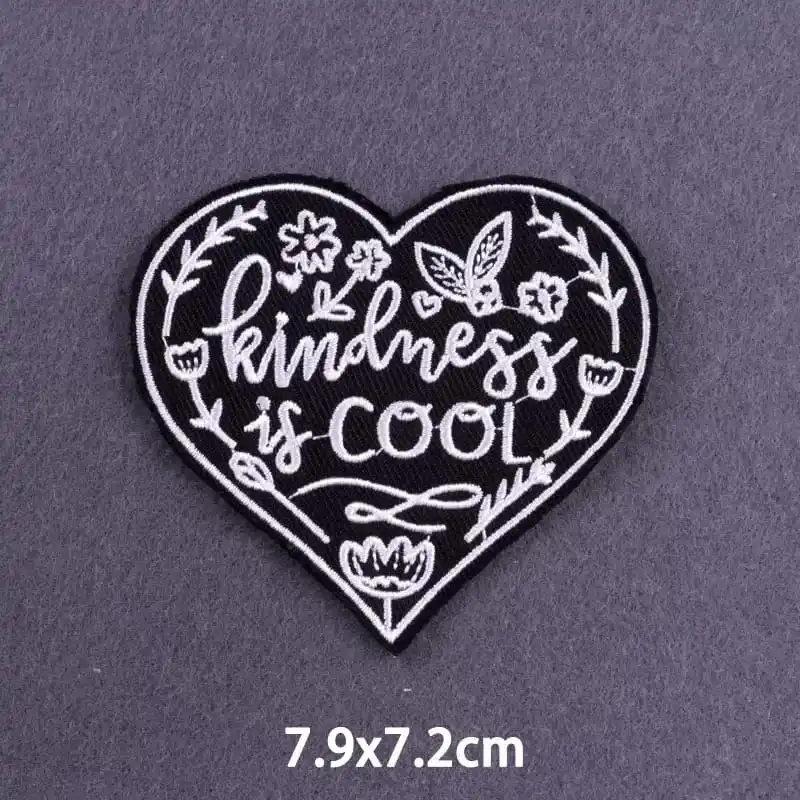 Embroidery Patches For Clothing Thermoadhesive Patches On Clothes Hippie Rock Biker Patch Sewing