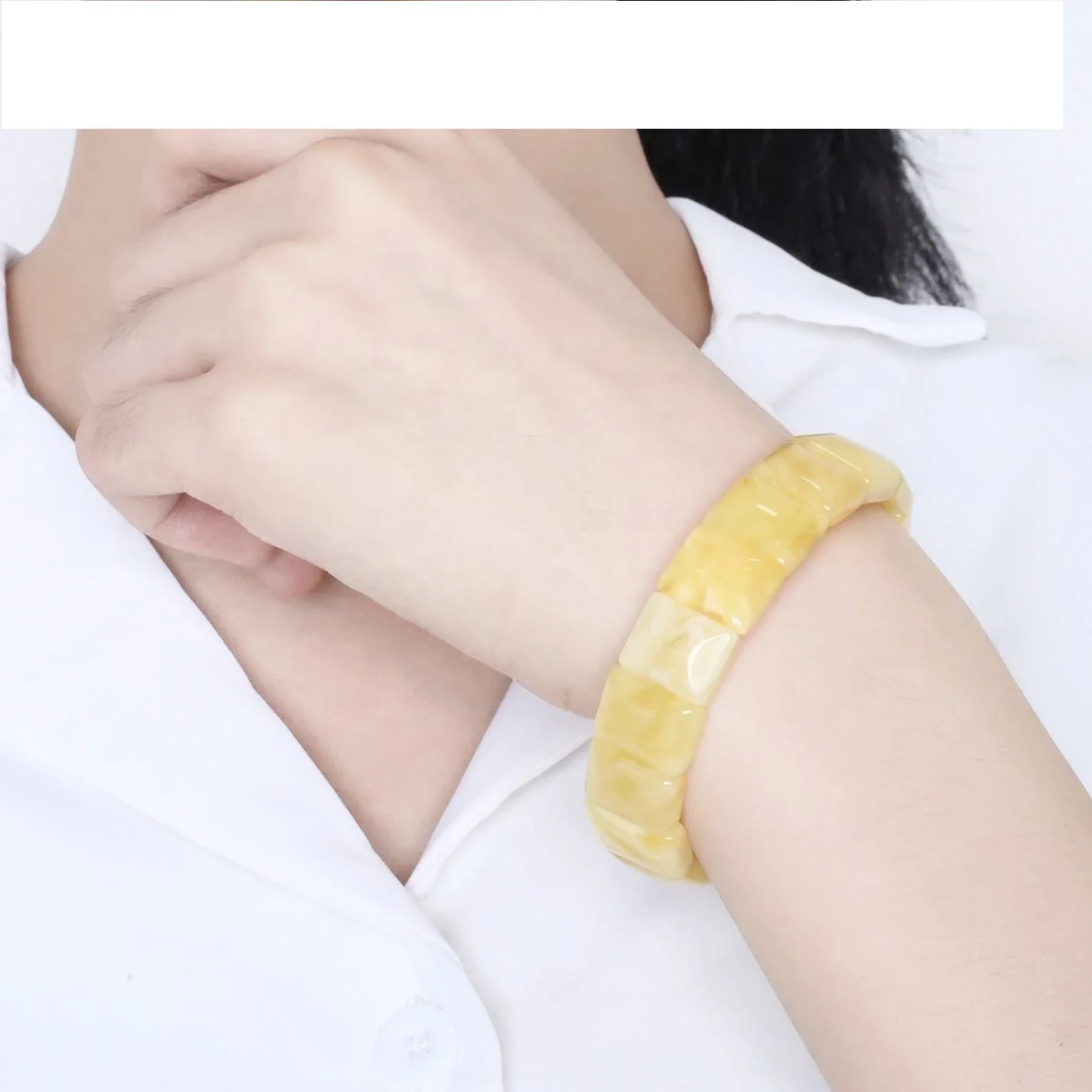 Wholesale Natural Stone Jewelry Topaz Agate Resin Beads Art Personality Leisure Jewelry Acrylic Bracelets for Women