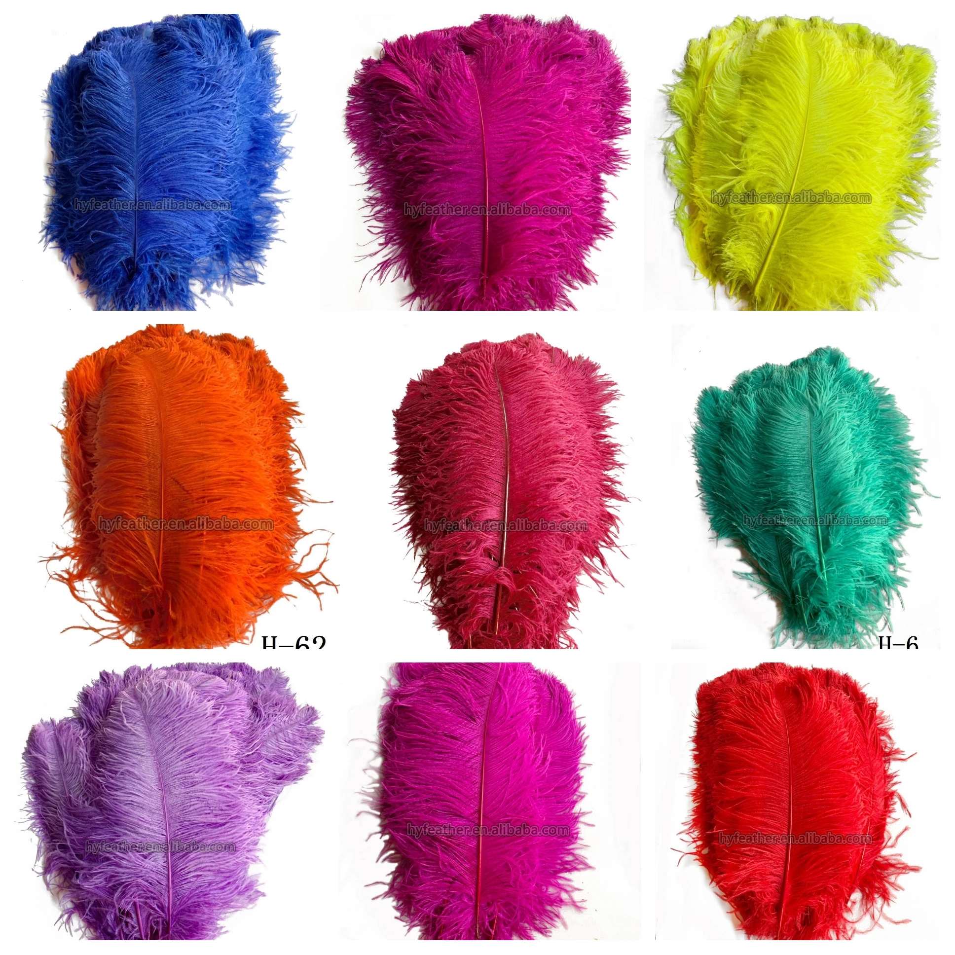 Eco-friendly Wholesale Directly colored cheap White Black Pink dyed decorative Ostrich feather wing For party decoration