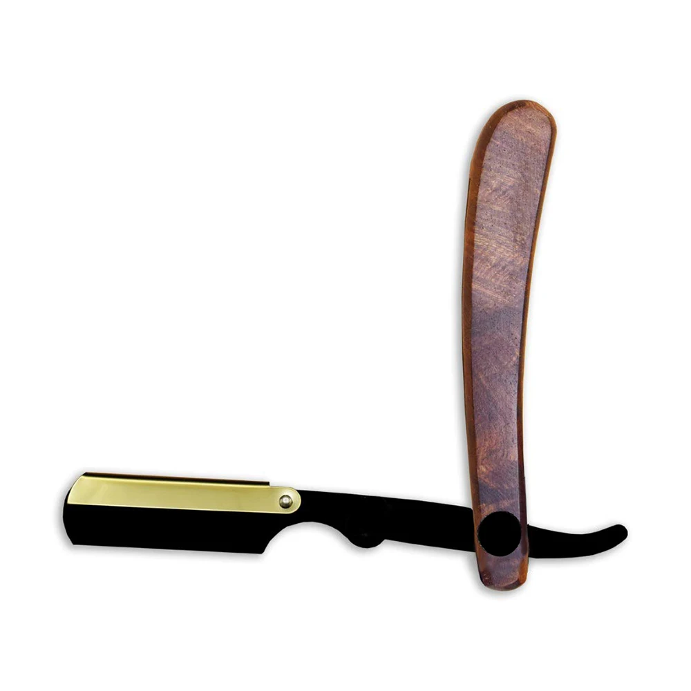 Best Quality Adjustable Straight Edge Barber Razor Salon Quality Cut Throat Durable Razors With Wooden Handle