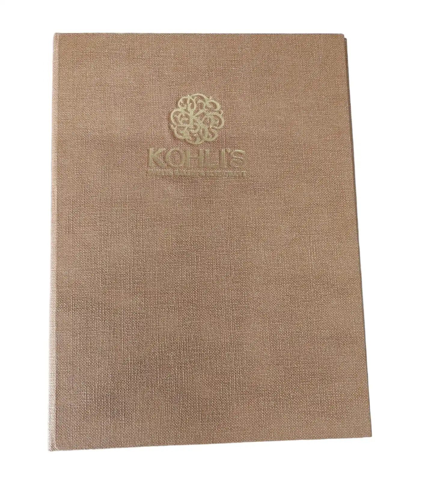 jute and linen fabric finish menu folder high design direct factory supplier of leather  hotel products and hospitality items
