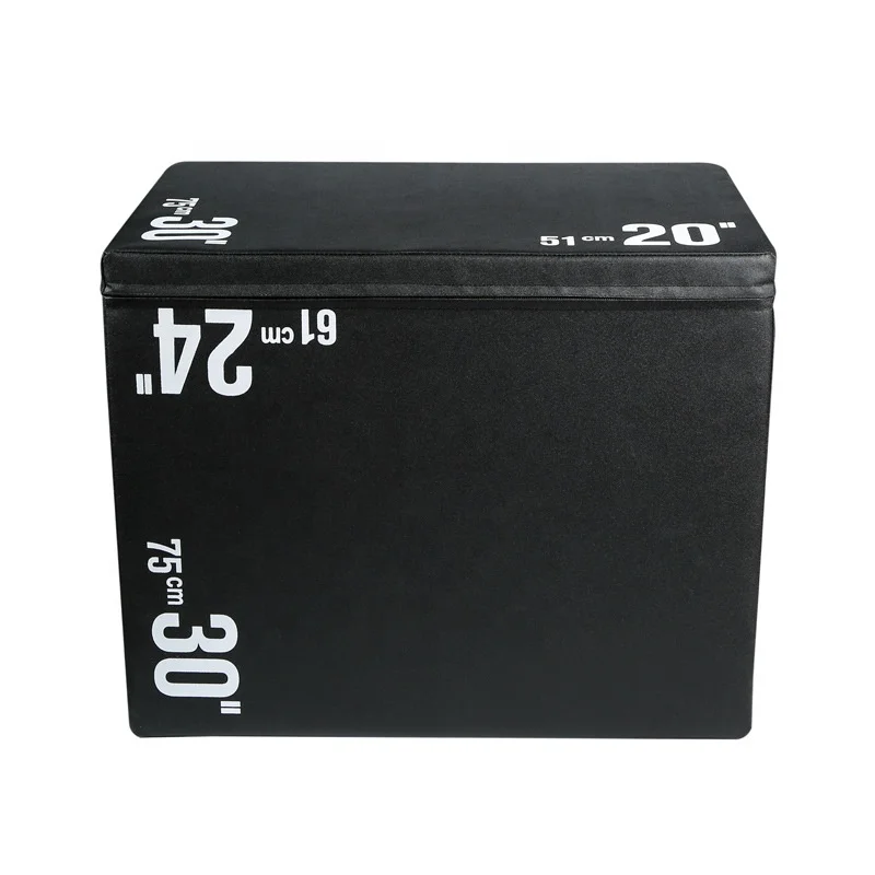 Factory Direct Gym Exercise Equipment UV Printing Logo Workout Plyometric Box Foam Soft Plyo Box