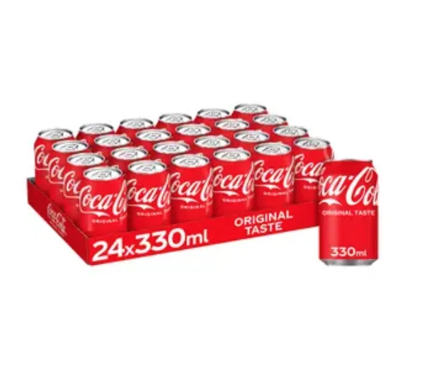 Coca Cola Original Taste 24 x 250ml Coca Cola 330ml Spirit 330ml Fanta 330ml Cold Drink Can Soft Bottle