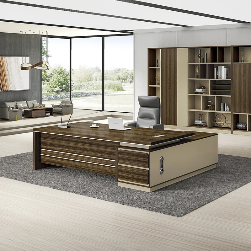 Lady Boss Executive Office Desks Director Manger Ceo Table Office Furniture L Shaped Wooden Desk