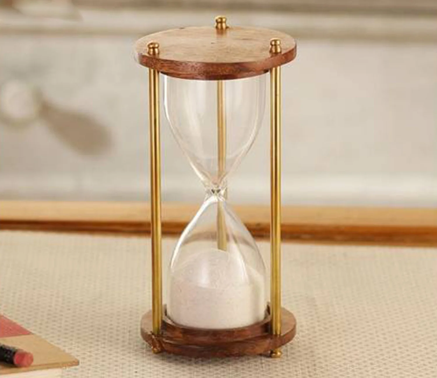 Top Trending Product Hour glass timer Best Selling Home Decor Wooden Sand Timer For home office Use.