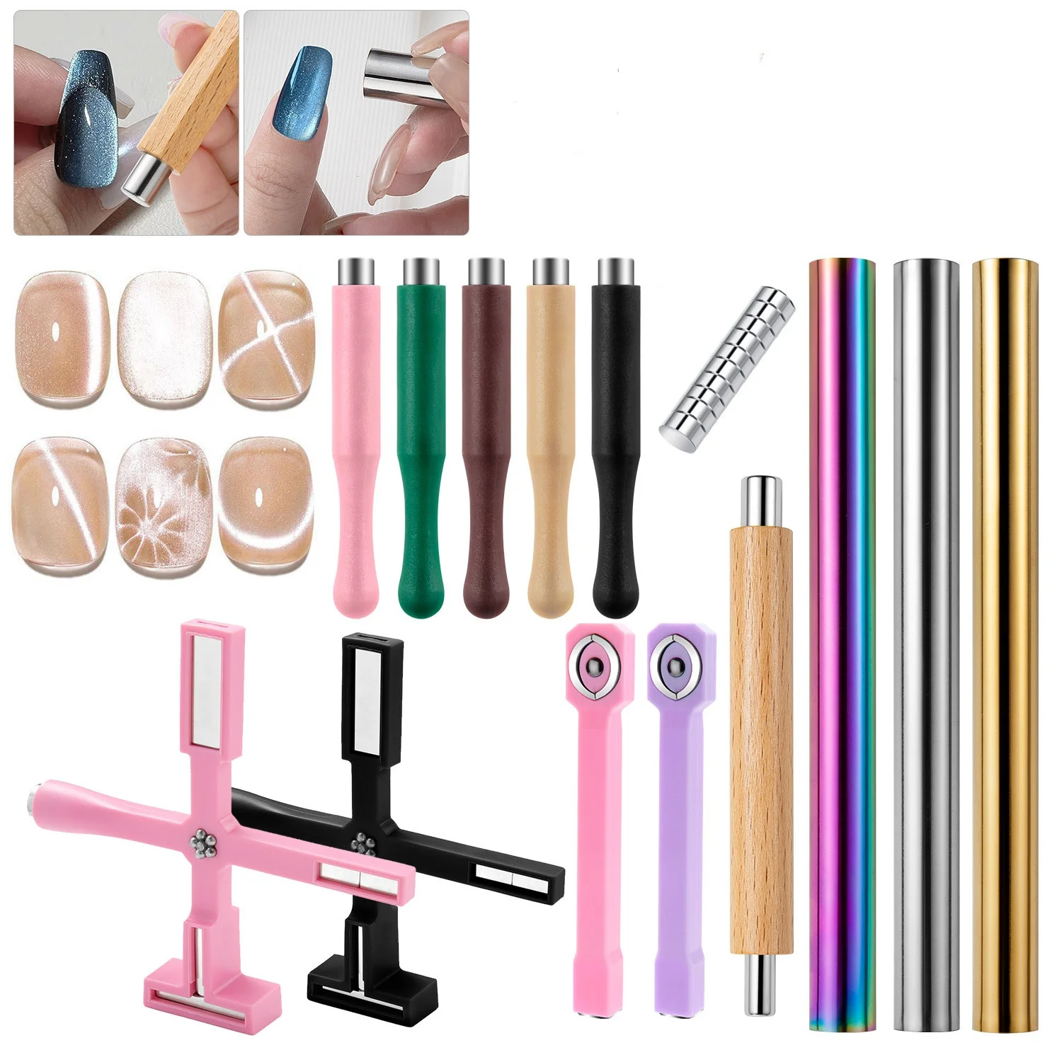 5 in 1 Multifunctional Cat Eye Nail Magnet Strong Magnetic Stick Magnet