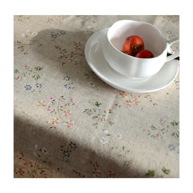 High Quality Customized 100% Pure Cotton Polyester Fabric Table Cover Available Made On Demand For Sale