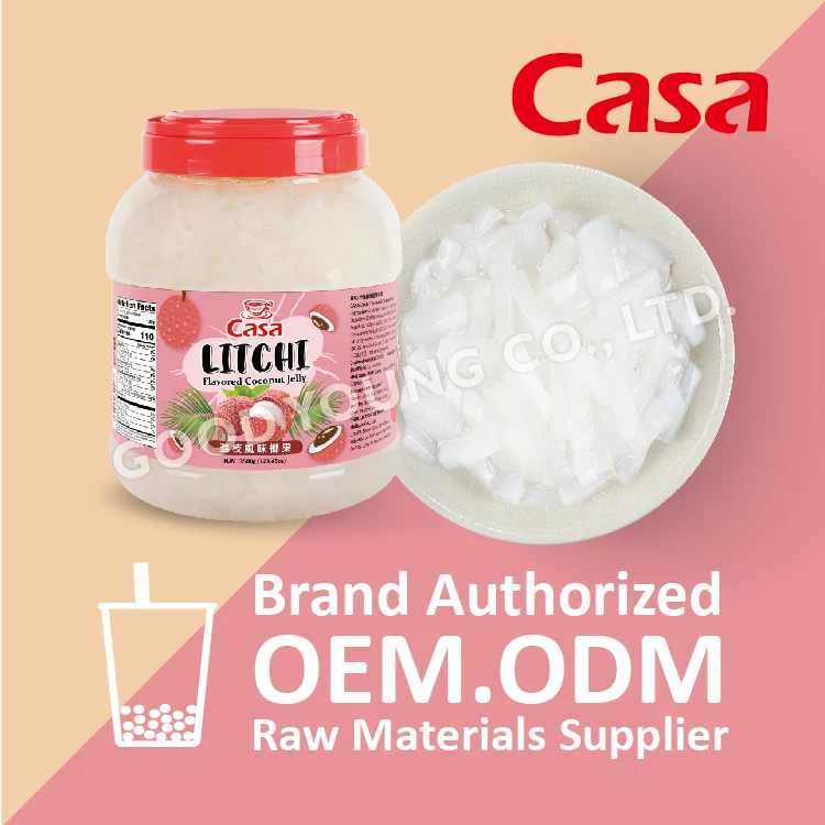 CASA Viet Nam Nata De Coco Lychee Coconut Jelly With Good Young Tea Ingredients