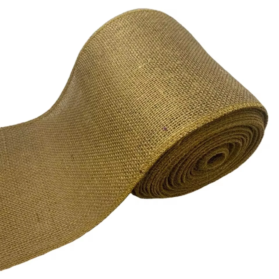 Woven Jute Fabric Tape Roll Eco-Friendly and Biodegradable for Bags Upholstery Industry Use-Manufactured Supplied in Kolkata