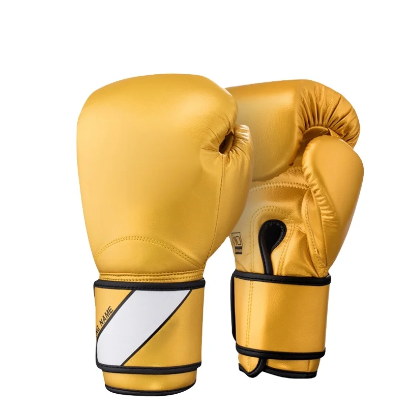 High Quality Genuine leather Training boxing gloves breathable and comfortable with Four layers of natural foam