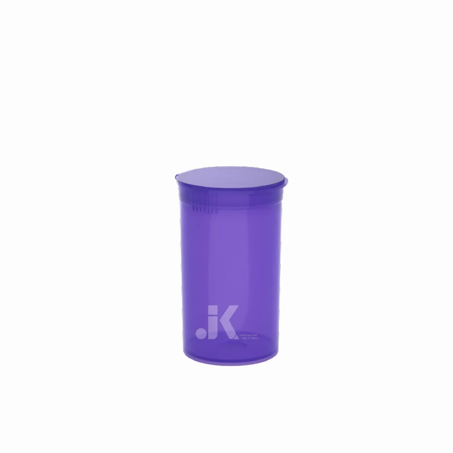 19 Dram VIET NAM FACTORY OEM Custom Packaging plastic tubes pop top for capsule pill powder candy - M0002