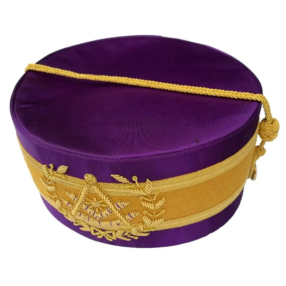 Masonic Regalia Gifts Grand Master Lambskin Apron With Crowns Chain Collar & Cuff set Metal