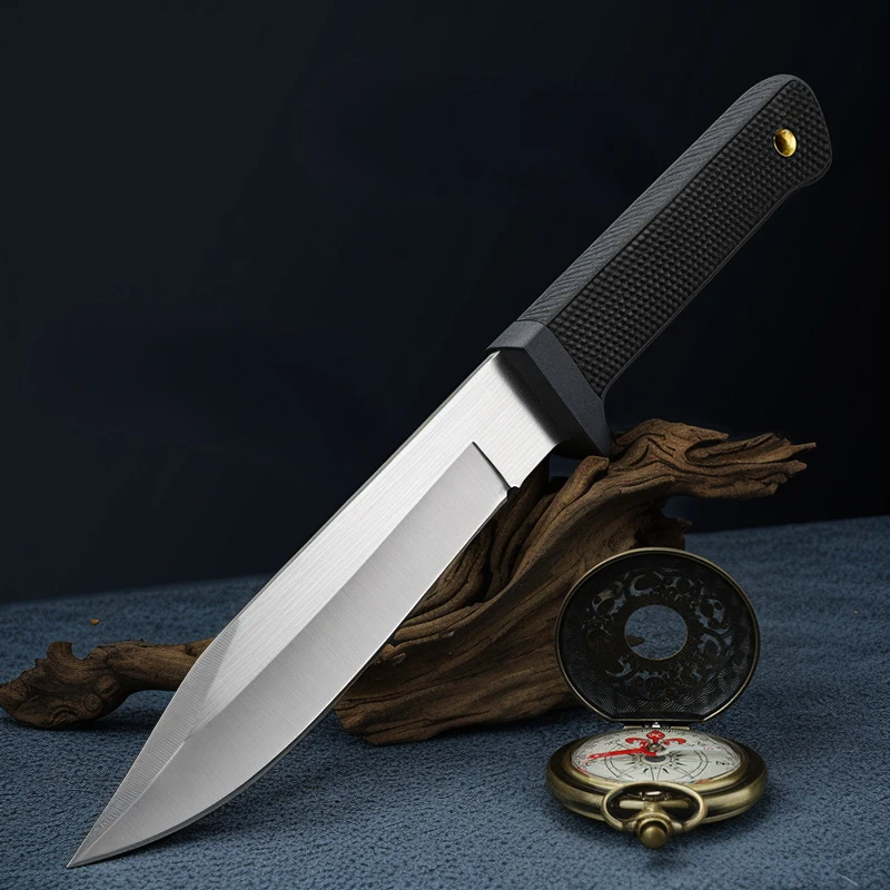 Outdoor Hunting EDC Pocket Knives with Horn Handle Stainless Steel Blade Resin and Plastic Material for DIY Grading
