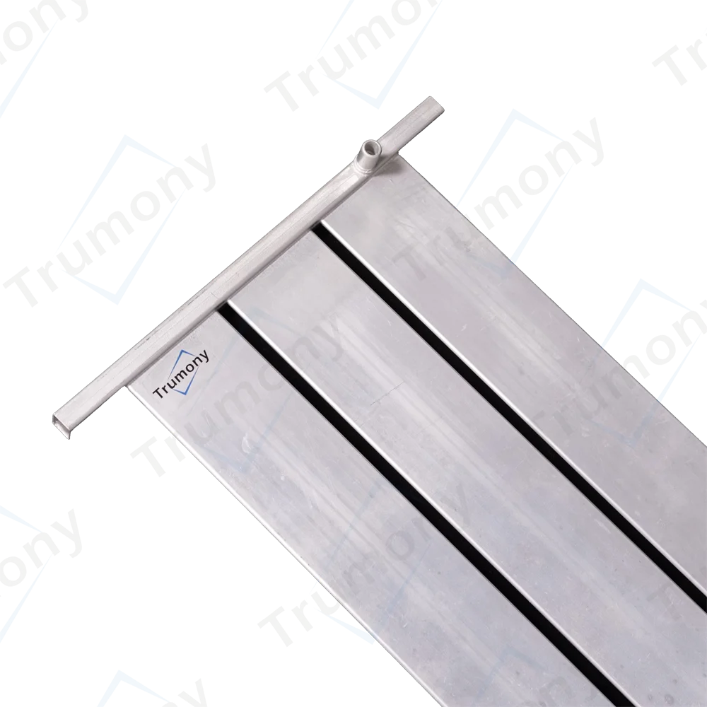 High heat dissipation performance microchannel tube bottom side cooling  battery module cooling stamping cooling plate