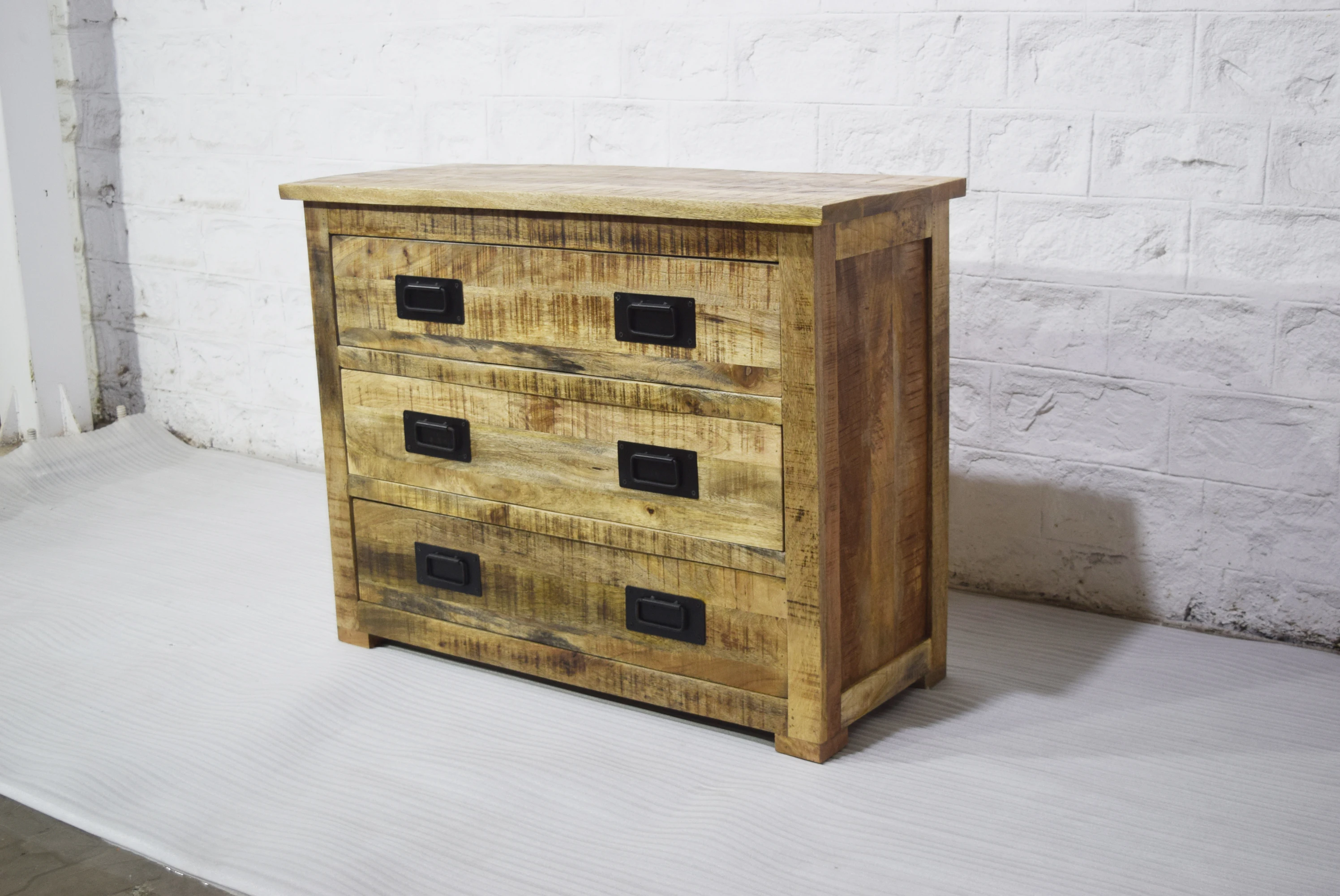 Top Selling Good Quality Solid Mango Wood Multi Drawers Storage Cabinet for Home Living Room Hotel Restaurant Office School