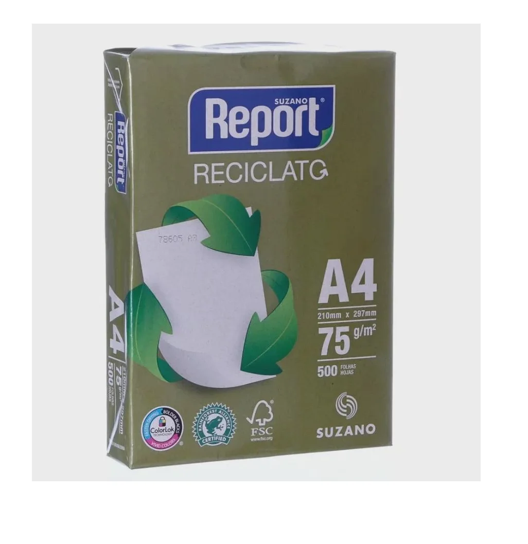 Cheapest Price Report A4 75g/m High Quality 70g 75g 80g A4 Copy Paper Manufacturers Factory Office Paper In Store