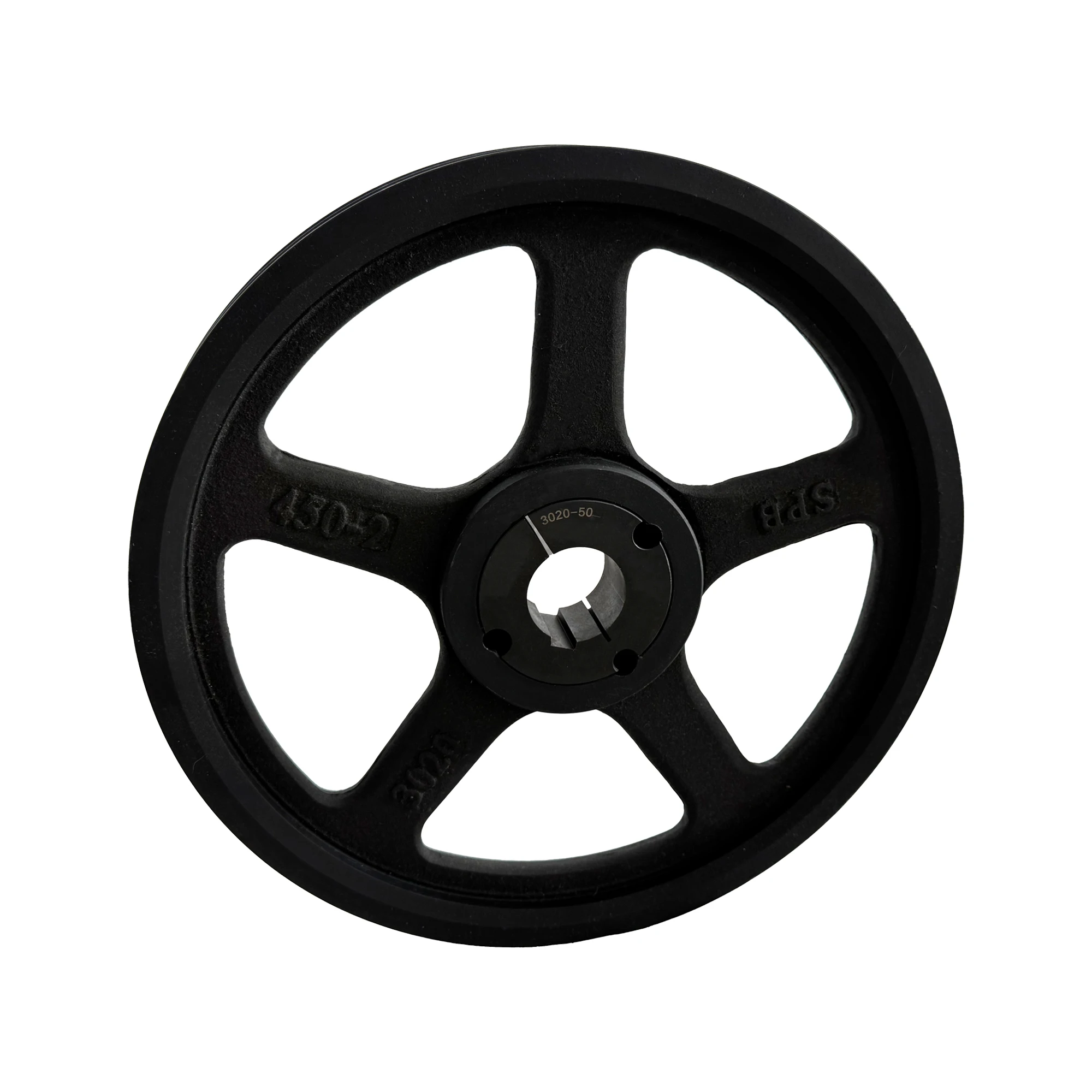OEM Factory Cast Iron Double Groove Pulley for Industrial Machinery Parts
