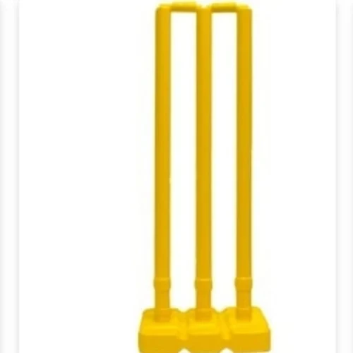 Kids Outdoor Sports Equipment-Full Plastic Cricket Set Featuring Beach Cricket Bat & Stumps Including Ball for Field Instruction