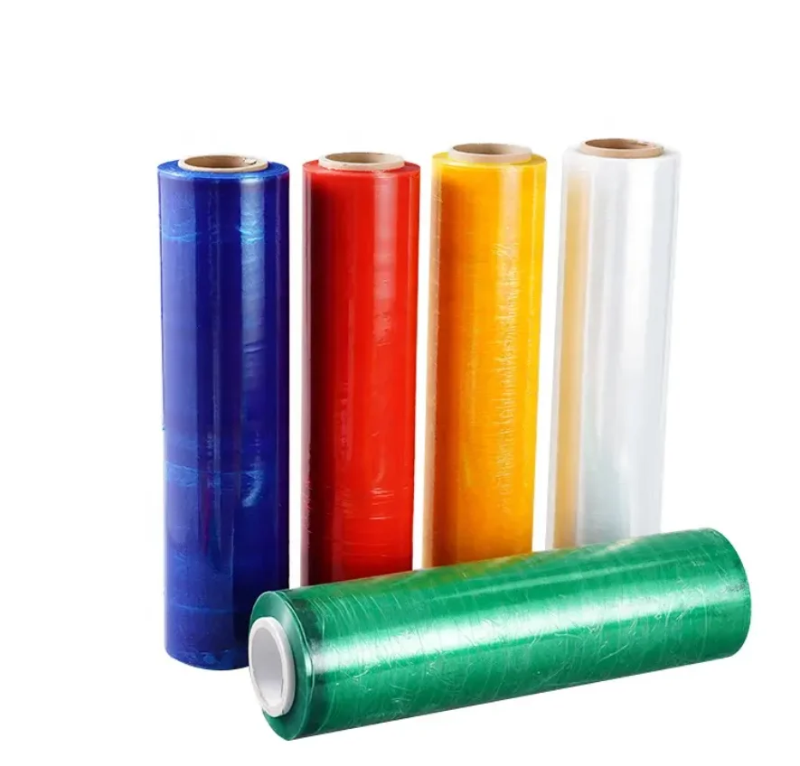Custom Color Elastic Plastic Resist Colored PE PVC LDPE LLDPE Stretch Film For Pallet Wrap USA
