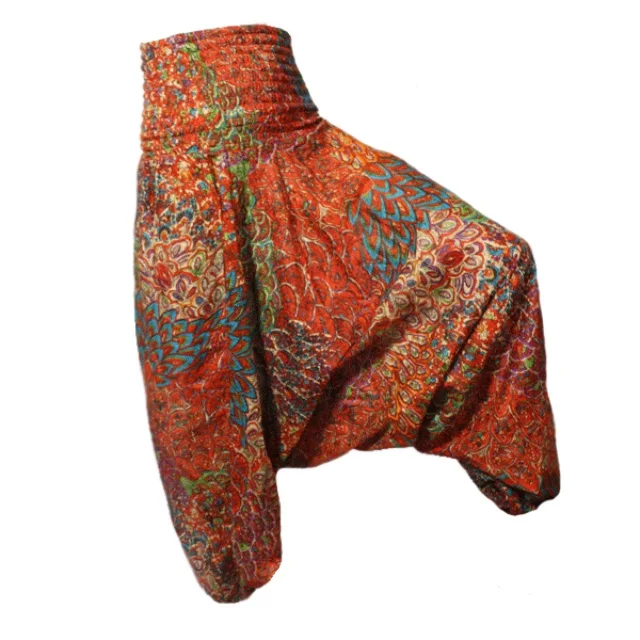 Ready to Ship In Stock Fast Dispatch Ladies Beach Pant Trousers Boho Gypsy Hippie Wide Leg Harem Pants Women harems