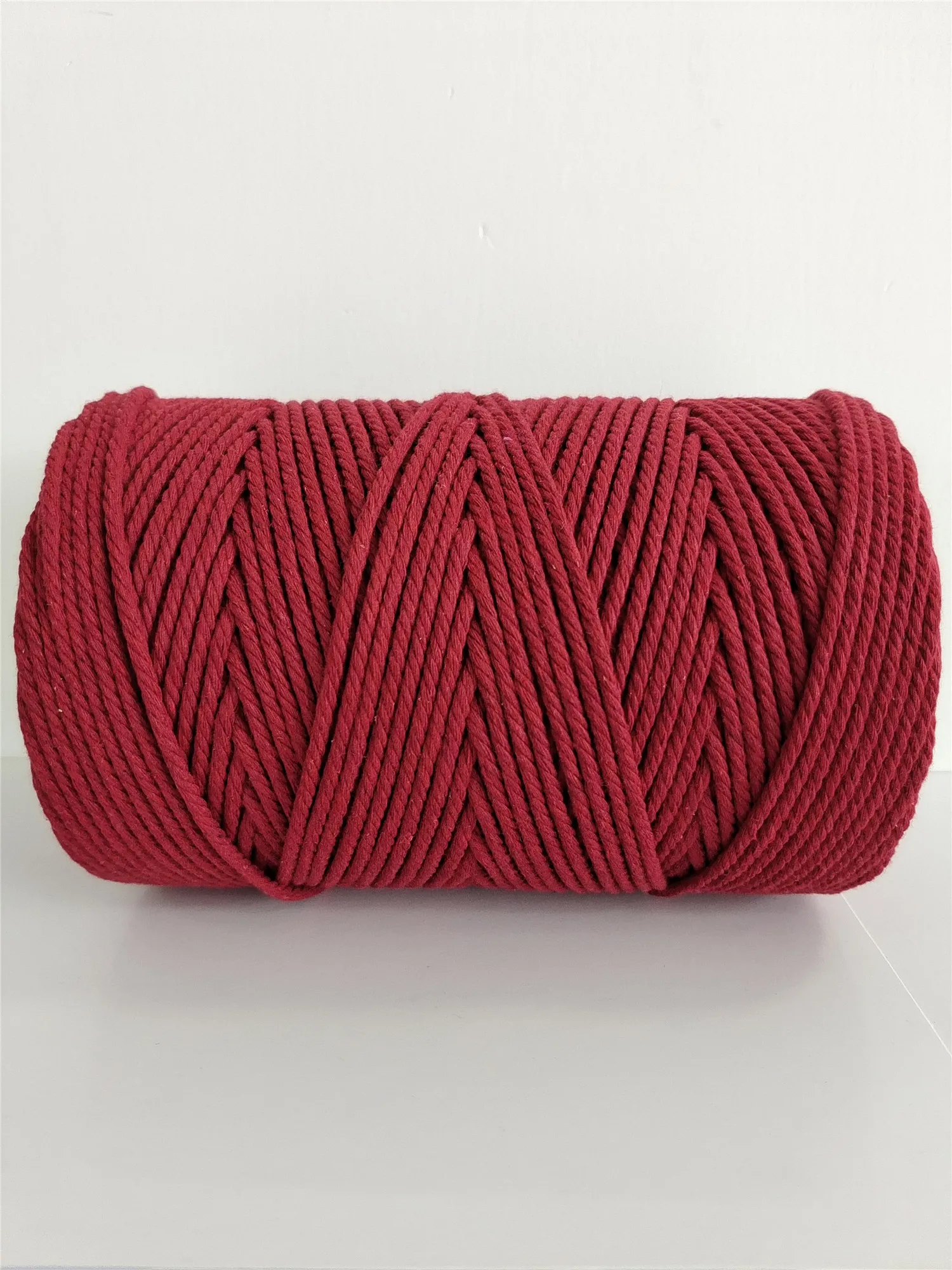 wholesale 3mm recycle cotton rope 4ply macrame cord soft cotton rope