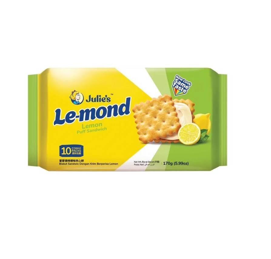 Malaysian Favorite Biscuit Sandwich Cream Sweet Filling Variety Flavors Cheese Peanut Butter Lemon Cheese Digestive Biscuit