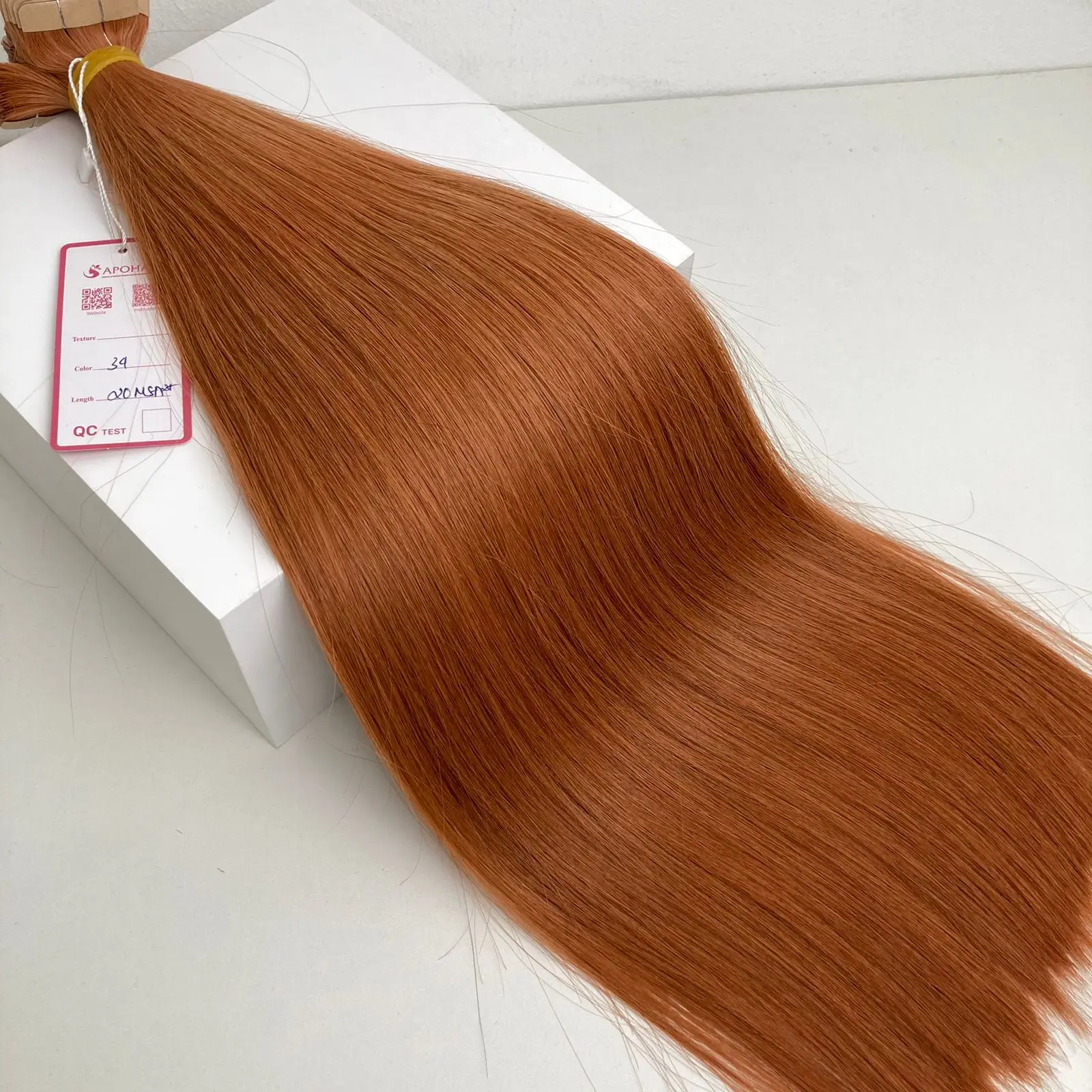 Wholesale Human Hair Extension Double Drawn 100% Remy Human Natural Hair Copper Color Tape Hair Extension