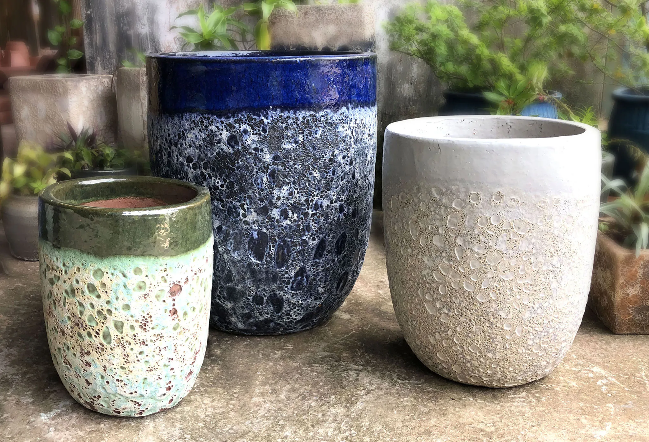 Декоративная керамическая ваза для цветов