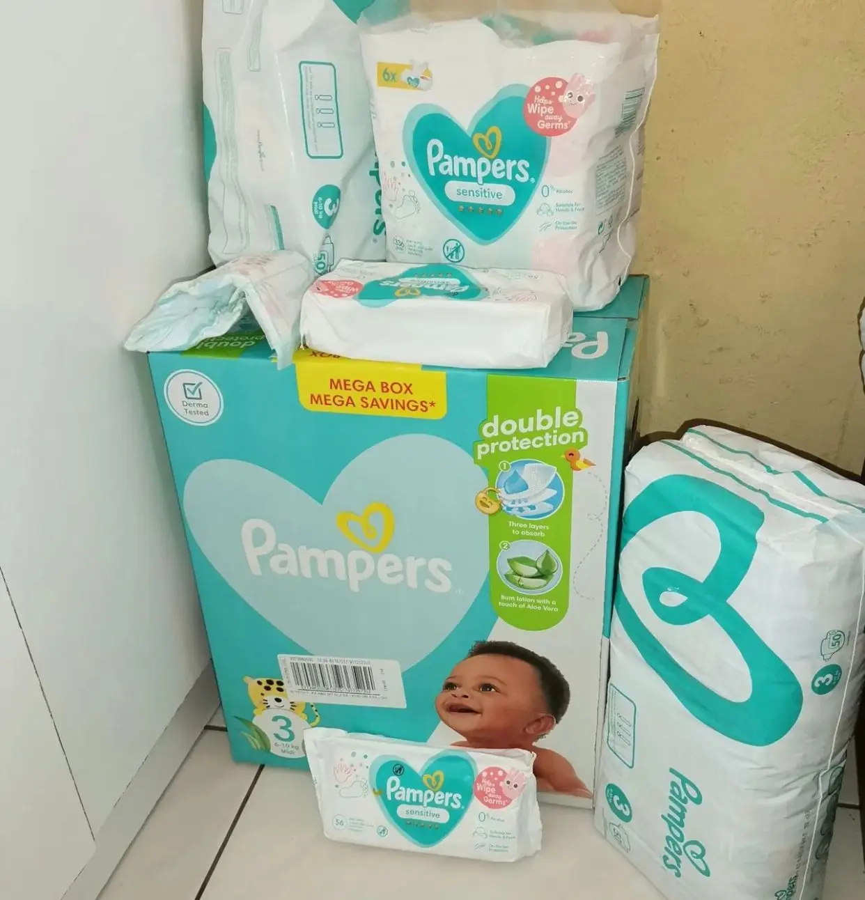 quality colorful pampers baby diaper /soft breathable pampers nappies for sale