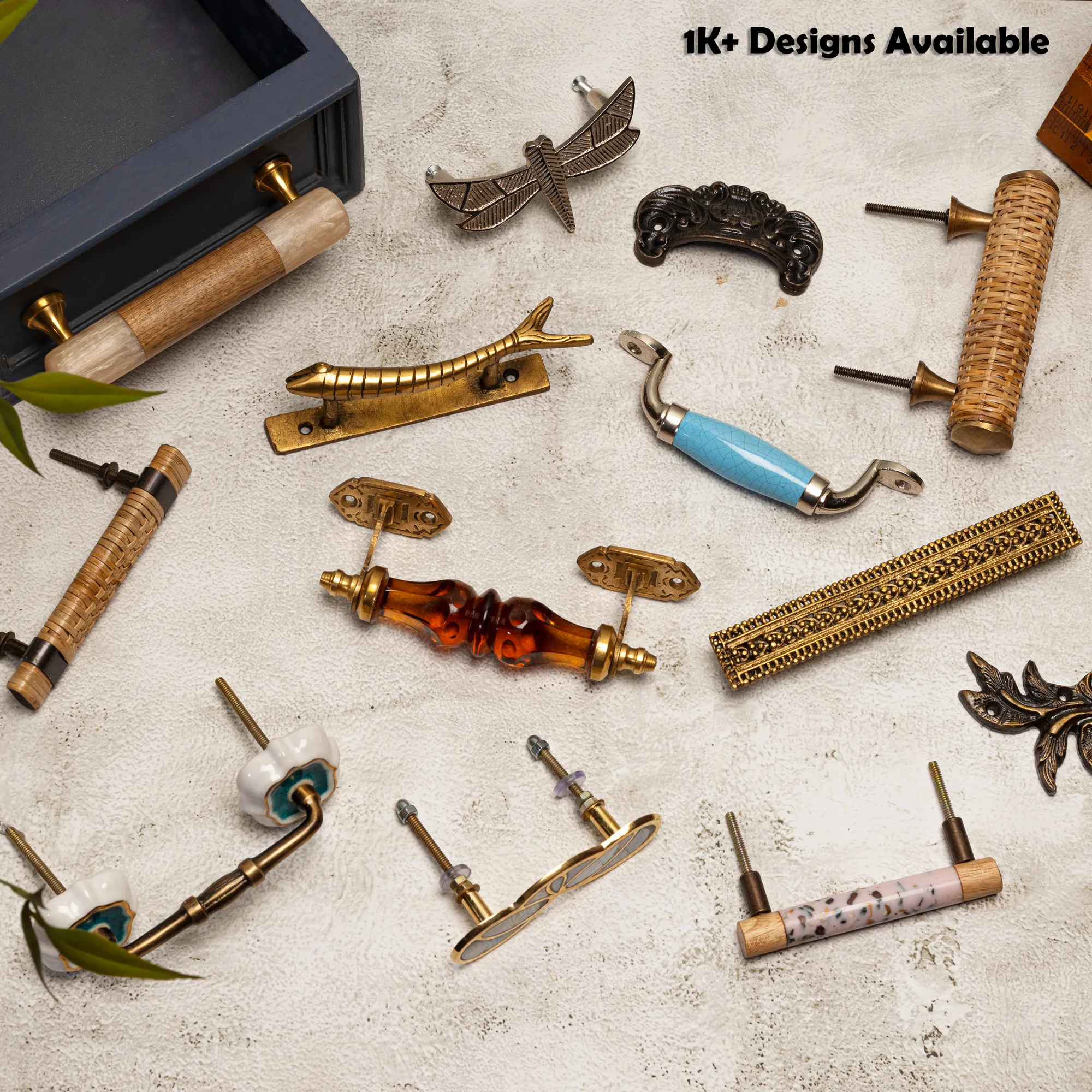 Wholesale Handmade Antique Golden Door Handles Brass Drawer Pulls Cupboard Furniture Handles NMH-183