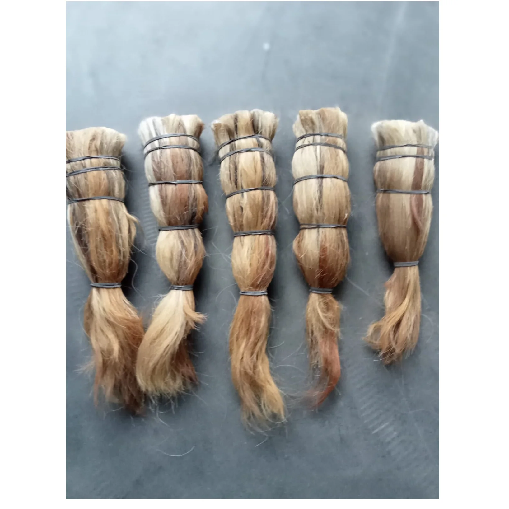 Good Quality Finished Ox Tail Washed and Clean Hair Dressed Certain Size for Making Brush Animal