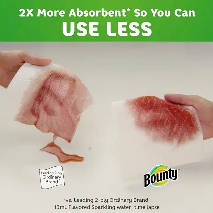 Bounty Select-A-Size Paper Towels, White, 8 Triple Rolls = 24 Regular Rolls