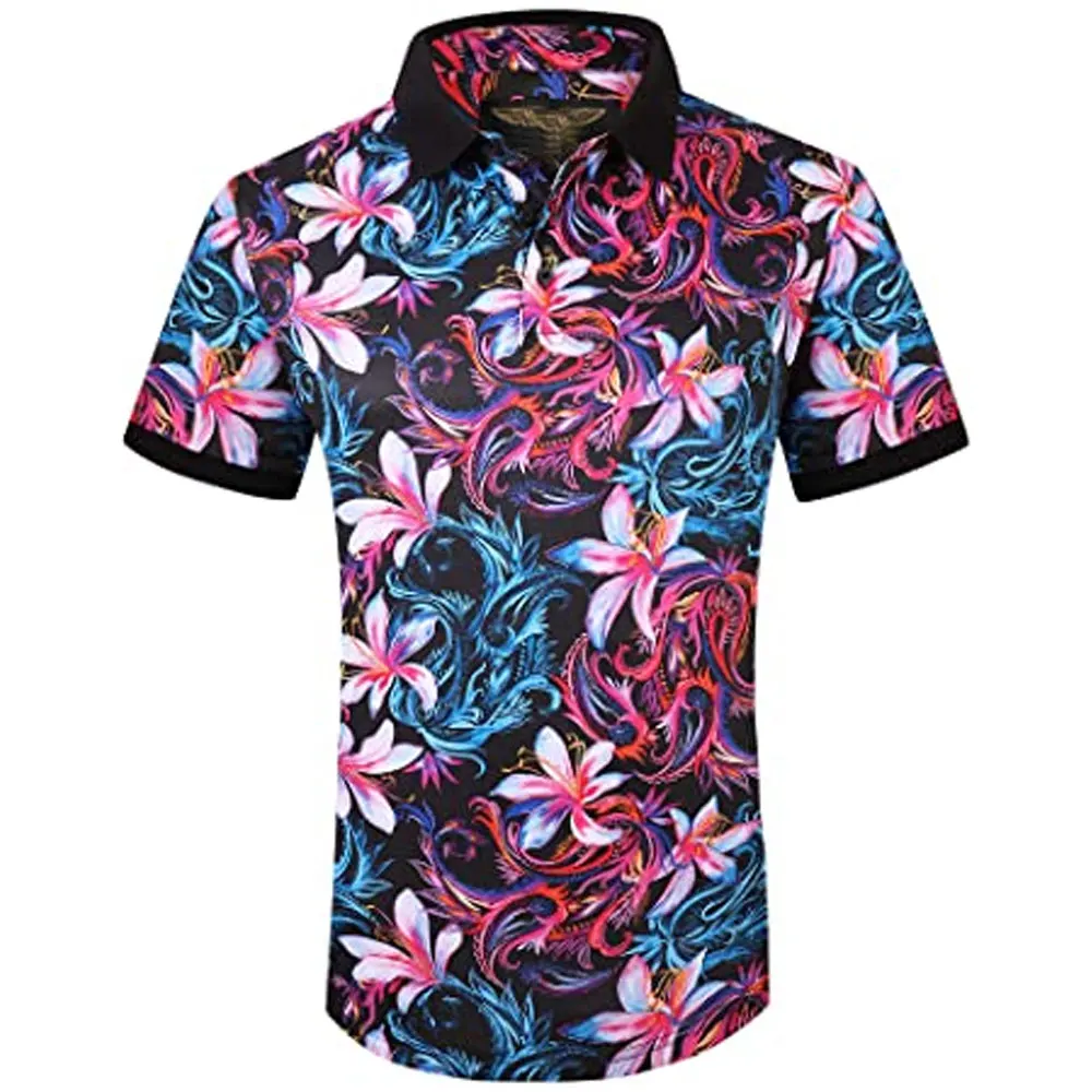 Fashion High Quality Combination Polo Shirt Wholesale Men Clothes White Plain Men Golf Polo T Shirt