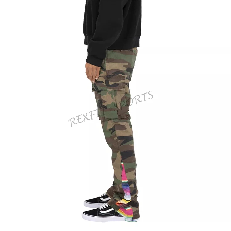New Custom Wholesale Men Fashionable 100% Cotton High Quality Slim Fit Style Pants Flare Sweat Pants