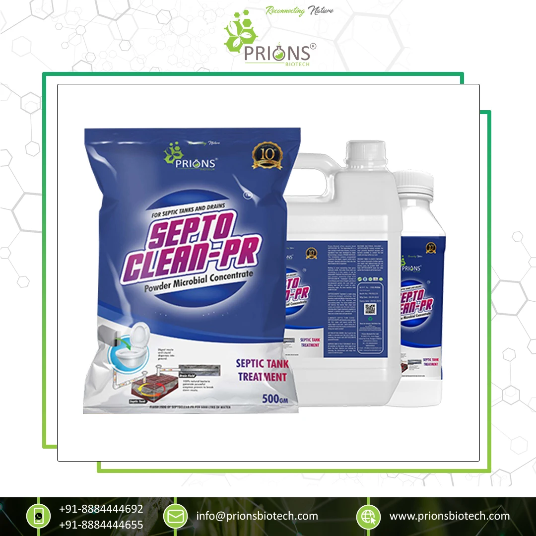 Wide Product Range of Assured Quality Highly Effective Septic Tank Cleaning Usage Septo Clean PR from India Origin