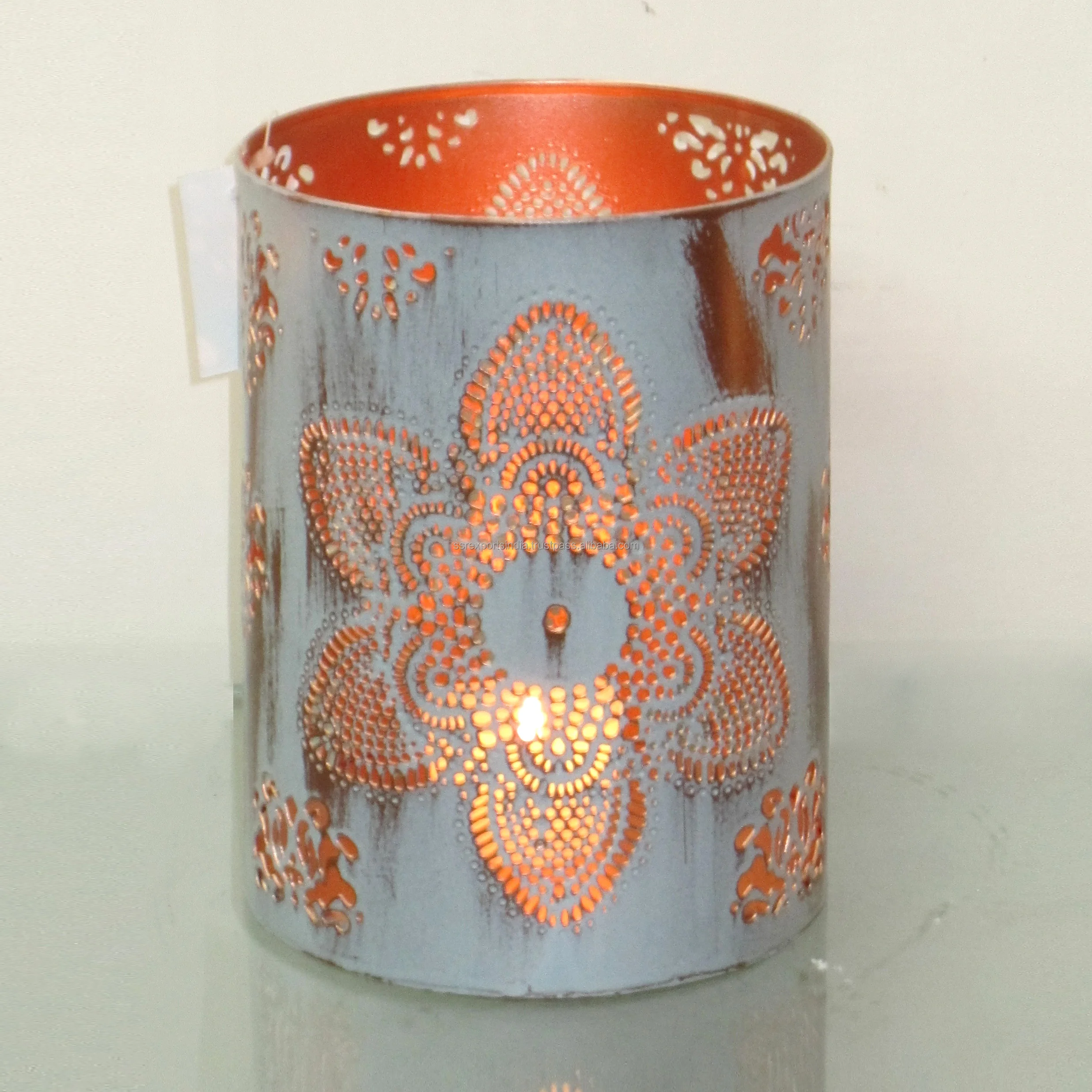 Vintage Style Ins Design Black Metal Votive Tea Light Candle Holder Christmas Tabletop Decorative Home Decor Wedding Other